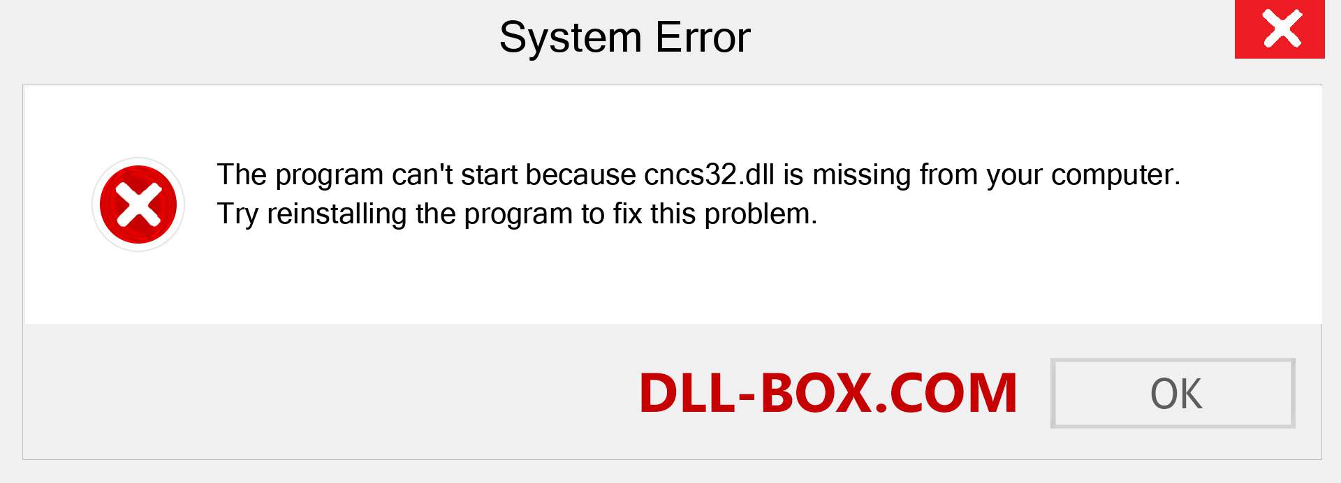  cncs32.dll file is missing?. Download for Windows 7, 8, 10 - Fix  cncs32 dll Missing Error on Windows, photos, images